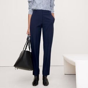 NWT! Banana Republic HYPER NAVY BLUE High-Rise Modern Slim Refined Ankle Pant 🤎